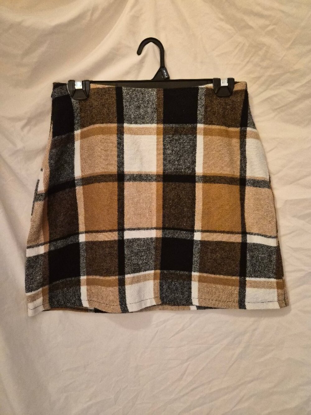 Y2K 90s Inspired Preppy High Waisted Plaid Mini Skirt Brown Tartan Bodycon